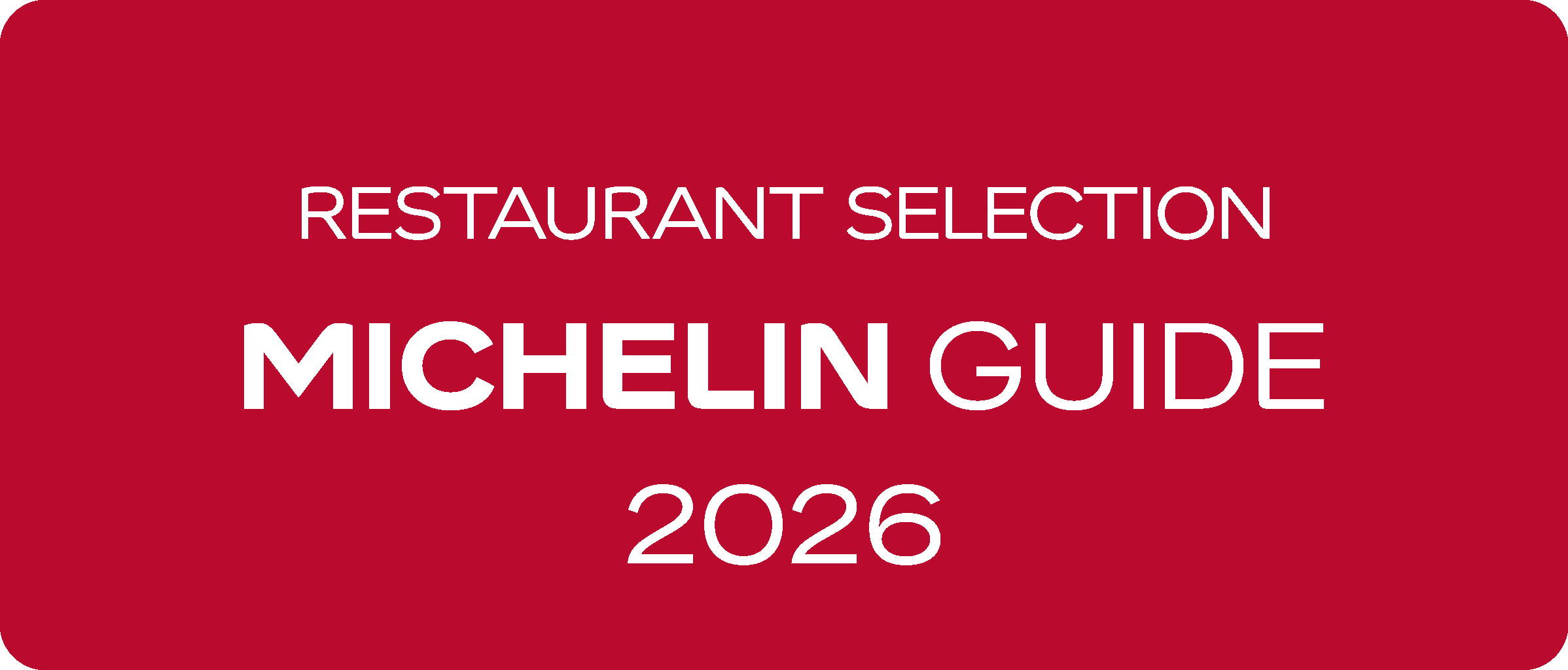 MICHELIN Guide, restaurant selection 2026